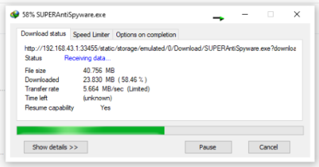 SUPERAntiSpyware Download Process